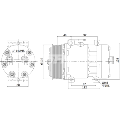 Компрессор RC-U08125К1 MOTORCOOL